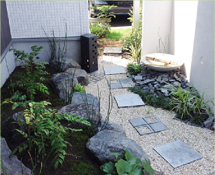 フロンティア建設の施工例　お庭（ガーデン）