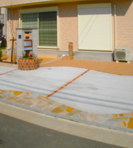 フロンティア建設の実績紹介　外構　施工実例　写真